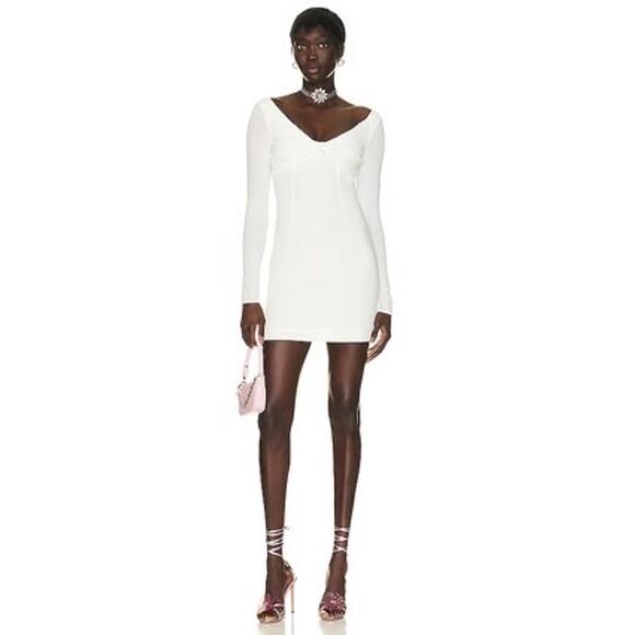 BLUMARINE Back Cut Out Mini Dress in black natural ivory IT 42 ( US 6) - Picture 1 of 14